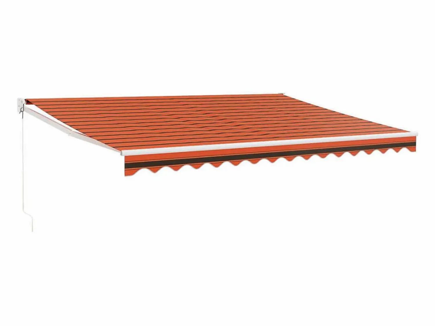 Discount Toldo retráctil aluminio y tela y marrón 4,5x3 m ES79064 Naranja