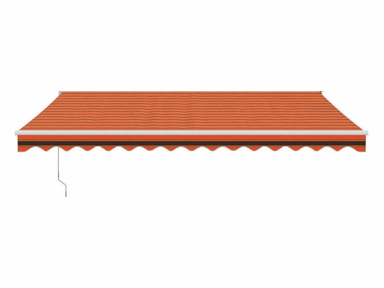 Discount Toldo retráctil aluminio y tela y marrón 4,5x3 m ES79064 Naranja