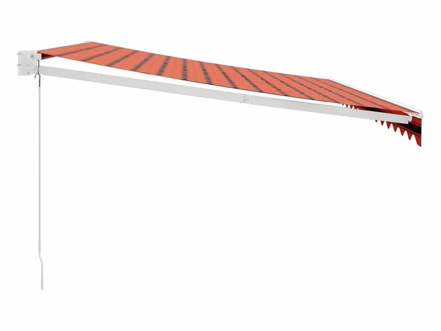 Discount Toldo retráctil aluminio y tela y marrón 4,5x3 m ES79064 Naranja