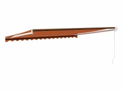 Discount Toldo retráctil aluminio y tela y marrón 4,5x3 m ES79064 Naranja