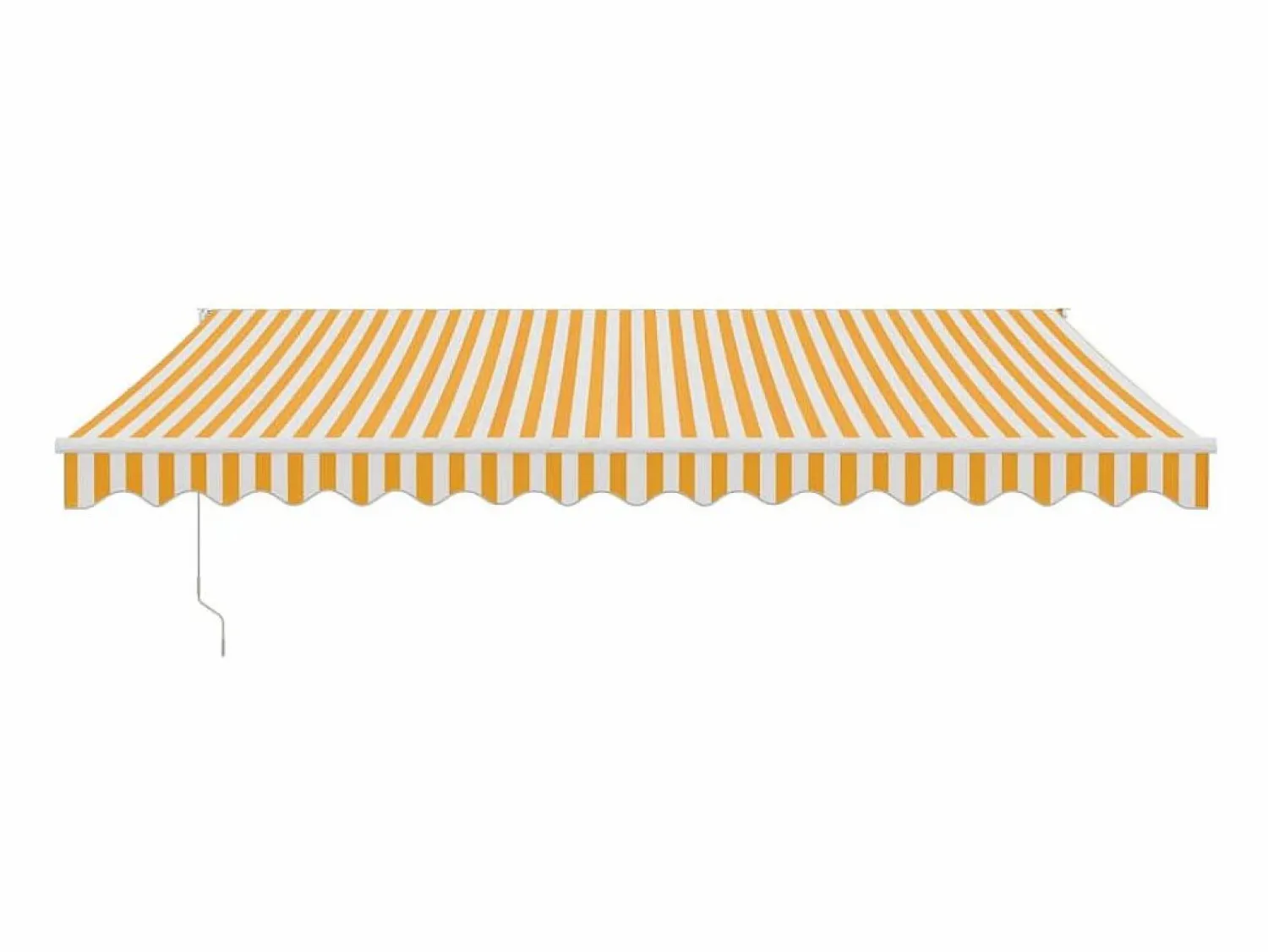 Toldo retráctil aluminio y tela y blanco 4,5x3 m ES20488