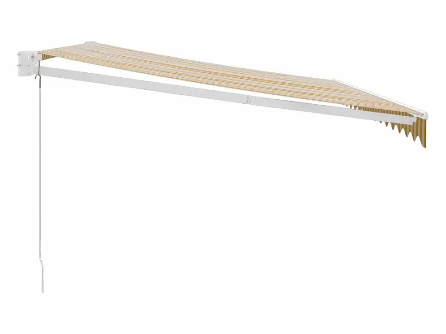 Toldo retráctil aluminio y tela y blanco 4,5x3 m ES20488