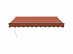 Sale Toldo retráctil automático naranja y marrón 3,5x2,5 m ES82634 Marquesina