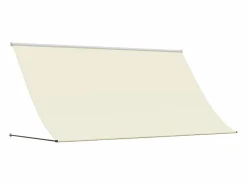 Toldo retráctil de tela y acero 300x150 cm ES469472 Crema