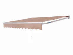 Sale Toldo Retráctil Manual para Patio SucceBuy, 366 x 305 CM, Toldo Retráctil para Patio, Protección Solar con Manivela Estor Y Toldo