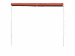 Toldo retráctil naranja y marrón 200x150 cm ES195585