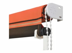 Toldo retráctil naranja y marrón 200x150 cm ES195585
