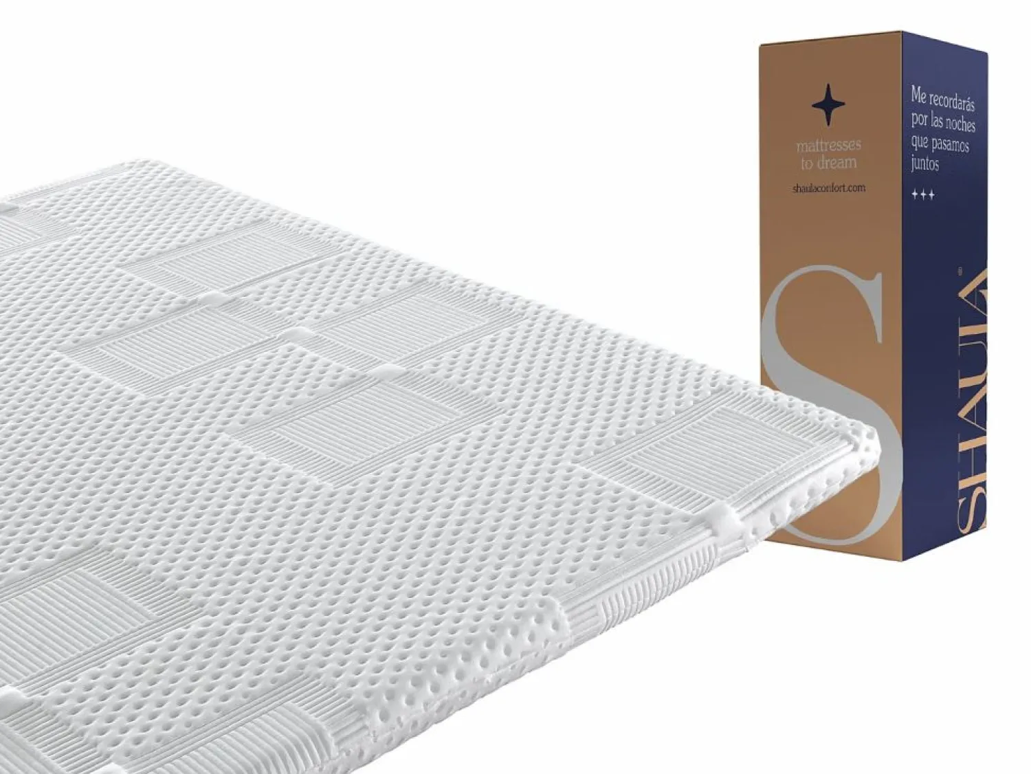 Best Topper 135x200 MOON Altura 5 cm espuma HR Transpirable y adaptable Sobrecolchón