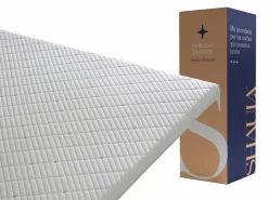 Clearance Dormissimo Topper 80x200 PREMIUM -Altura 5 cm | Nucleo 100% Viscoelástica| De funda Blanco