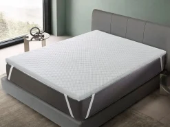 Outlet Dormissimo Topper 135x200 PREMIUM Altura 5 cm | Nucleo 100% Viscoelástica| De funda Blanco
