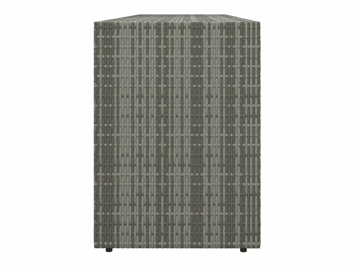 Garden Furniture Torgnyr Armario de almacenaje de jardín ratán PE 198x55,5x80 cm Gris