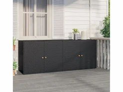 Garden Furniture Torgnyr Armario de jardín 198x55,5x80 cm Ratán sintético