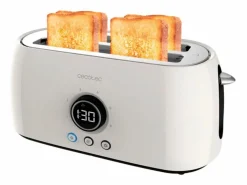 Outlet Tostador Cecotec ClassicToast 15000 Extra Double 1500W 4 rebanadas pantalla digital Pequeño Electrodoméstico