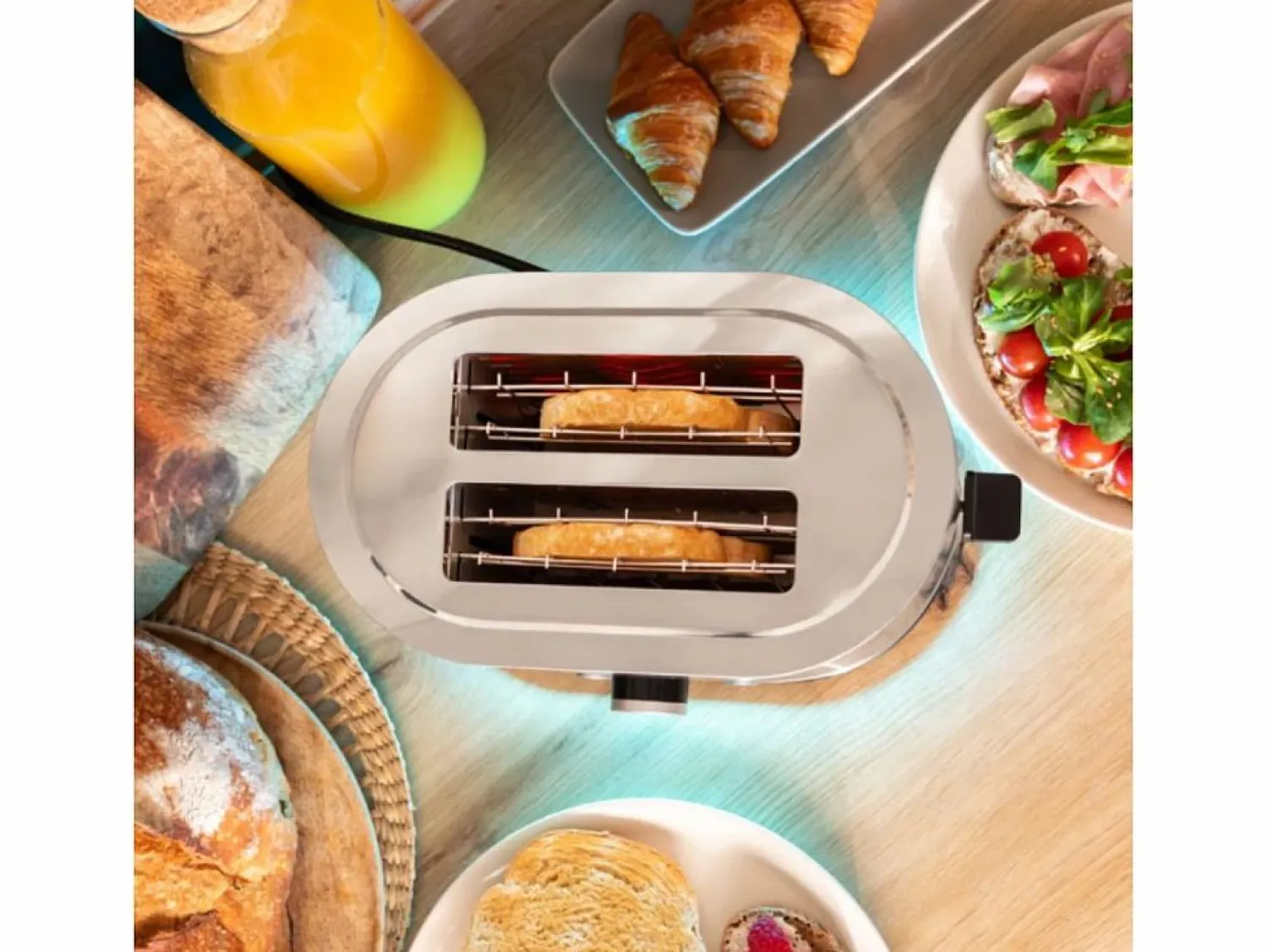 Tostador Cecotec Shine&Toast Double 850W 2 ranuras + aviso luminoso