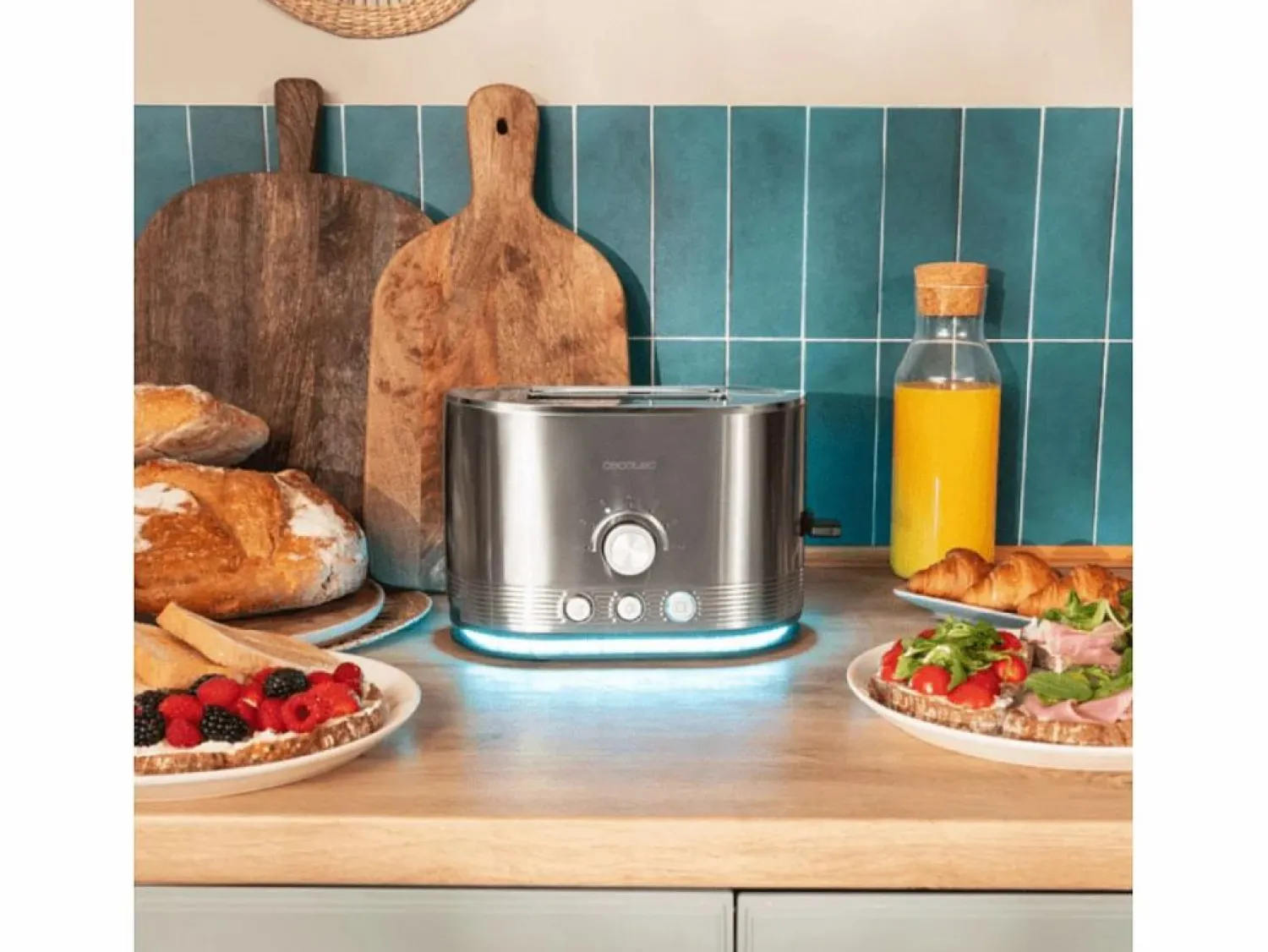 Tostador Cecotec Shine&Toast Double 850W 2 ranuras + aviso luminoso