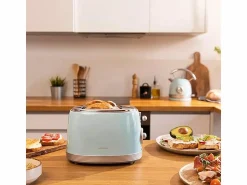 Tostadora vertical Cecotec Toast&Taste 800 Vintage Light Blue 850W doble ranura