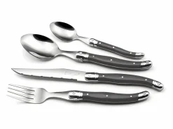 Sale Lou Laguiole Tradition Gris - Cubertería de 48 piezas Gris antracita
