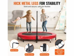 New Trampolín SucceBuy, Trampolín Mini 142 cm para Niños, Plegable, para Bebés, Interior y Exterior, Para Niños de 3 Años en Adelante, Cama Elástica