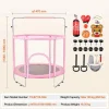 Discount Trampolín SucceBuy Trampolín Infantil de 140 cm, Mini Trampolín para Niños Pequeños con Red de Protección, para Interior y Exterior. Cama Elástica