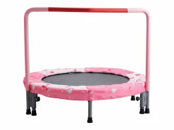 Trampolín SucceBuy, Trampolín Mini de 91 cm para Niños, Plegable, para Uso Interior y Exterior, para Niños y Niñas, Rojo Rosa