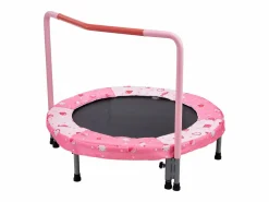Trampolín SucceBuy, Trampolín Mini de 91 cm para Niños, Plegable, para Uso Interior y Exterior, para Niños y Niñas, Rojo Rosa