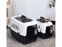 Sale AHD Transportín rígido jaula para animales con almohadilla 30 x 45 x 30 cm Rexxy M. Multicolor