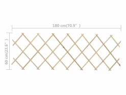 Clearance Treillis jardin-Clôture à treillis Bois de sapin 180x60 cm Cercados Y Ocultación