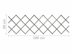 Sale Treillis jardin-Clôture à treillis Bois de sapin massif 180x60 cm Gris