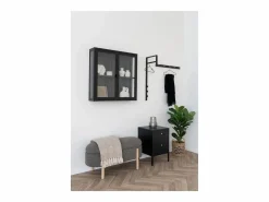 Clearance TRENTO kapstok – Natuurlijk bamboe of zwart/wit metaal-Color Perchero