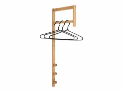Clearance TRENTO kapstok – Natuurlijk bamboe of zwart/wit metaal-Color Perchero