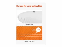 Best Tubo Remolcable SucceBuy para Navegación, Flotador Inflable para Deportes Acuáticos de 1 a 3 Pasajeros Naranja
