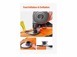 Best Tubo Remolcable SucceBuy para Navegación, Flotador Inflable para Deportes Acuáticos de 1 a 3 Pasajeros Naranja