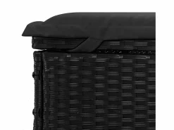 vidaxl Tumbona 1 ud con cojín ratán sintético 201x55x62 cm