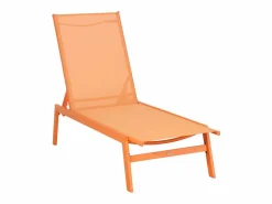 Best Sweeek Tumbona de acero multi posiciones, set de 2 Naranja