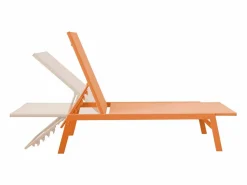 Best Sweeek Tumbona de acero multi posiciones, set de 2 Naranja