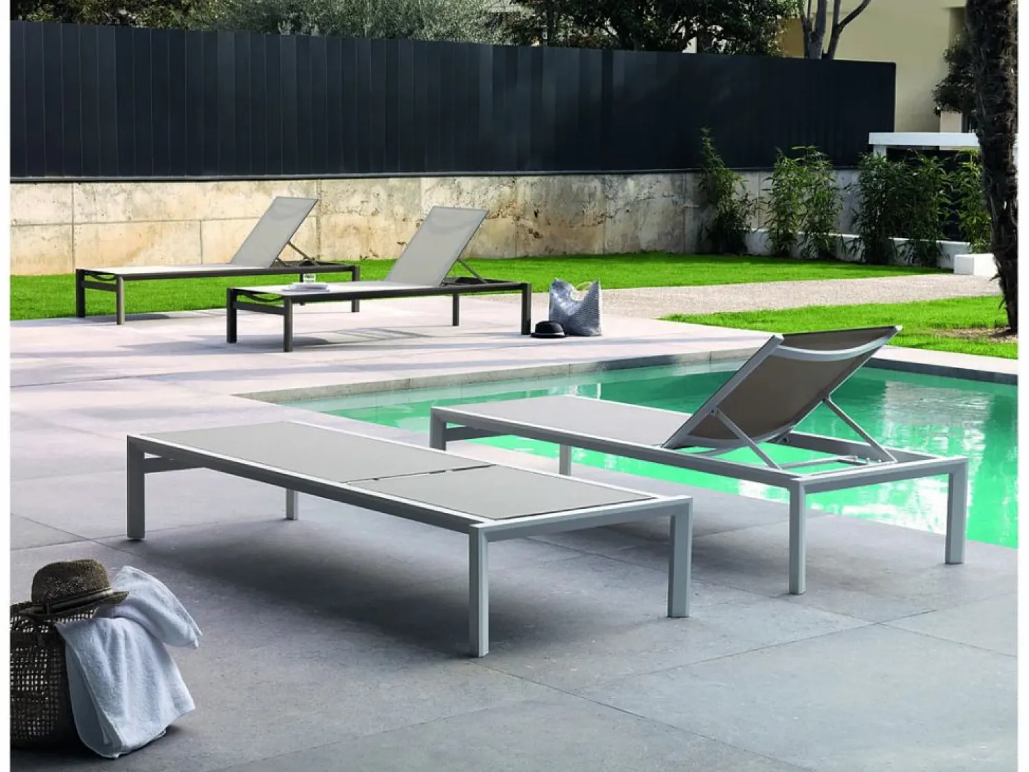 Outlet Tumbona de aluminio color Tumbona