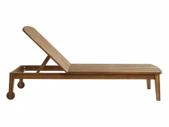 Miliboo Tumbona de madera de acacia maciza CANOPEE