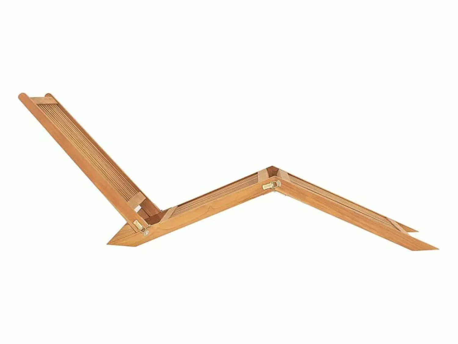 Sale vidaxl Tumbona de madera maciza de teca Color natural claro