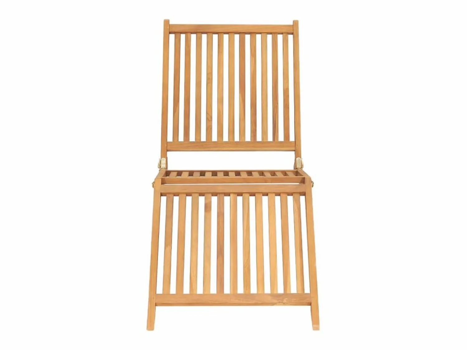 Sale vidaxl Tumbona de madera maciza de teca Color natural claro
