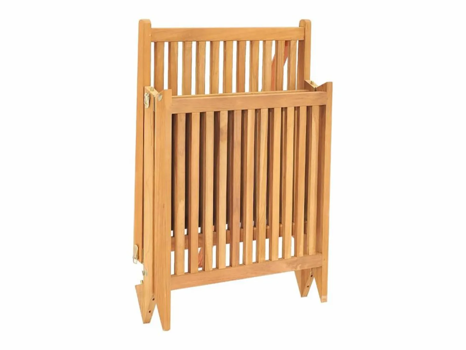 Sale vidaxl Tumbona de madera maciza de teca Color natural claro