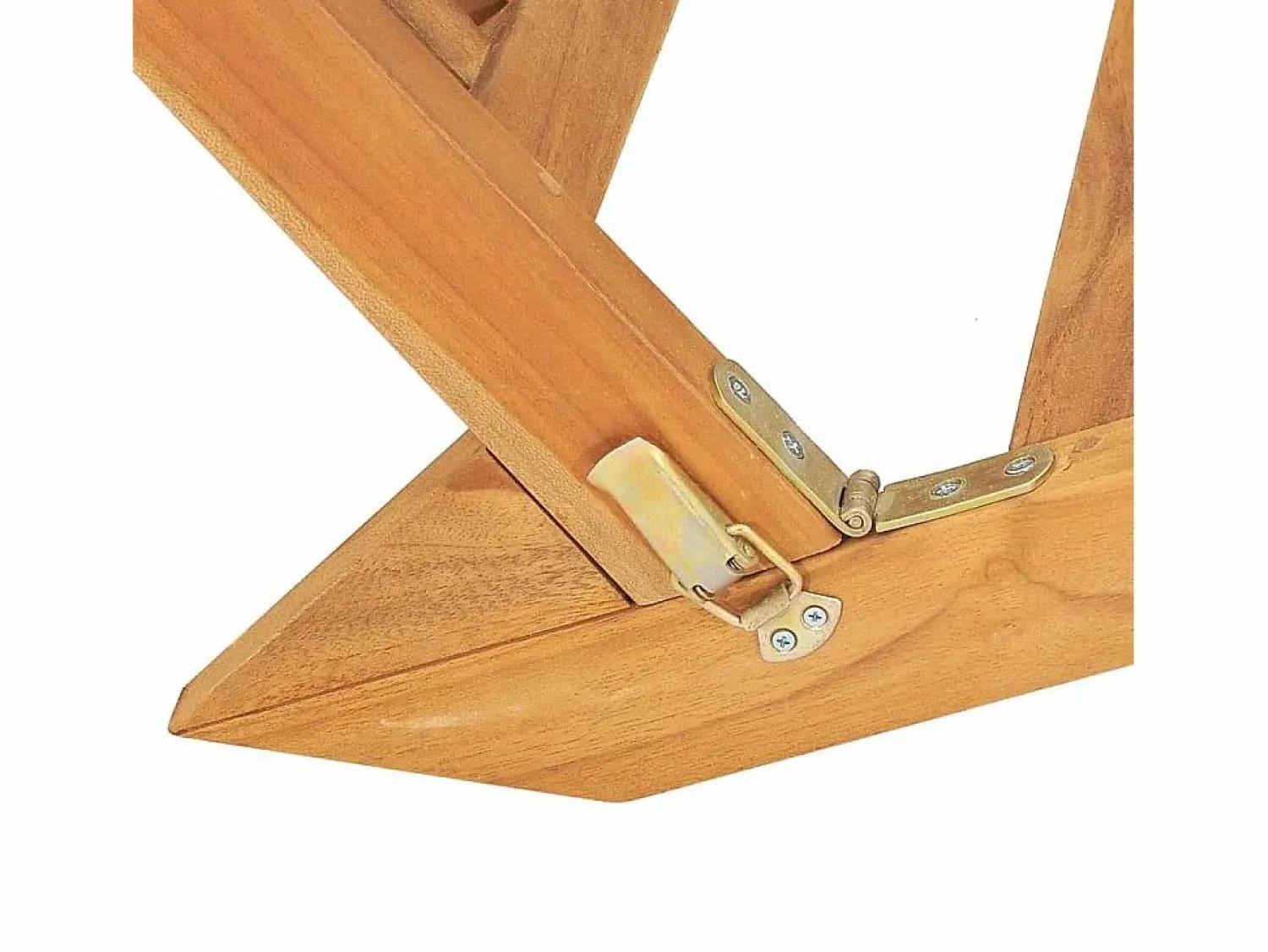Sale vidaxl Tumbona de madera maciza de teca Color natural claro