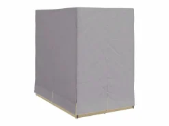 Clearance vidaxl Tumbona doble Ajustable Gris 205 x 129 x 200 cm ratán sintético Beige