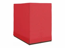 vidaxl Tumbona doble Ajustable Rojo 205 x 129 x 200 cm ratán sintético