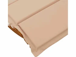 vidaxl Tumbona mecedora con cojín de madera maciza de acacia