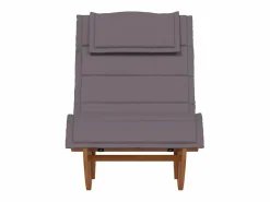 Discount Tumbona mecedora Mazaneda madera de acacia oscuro 74x154x60 cm Tumbona