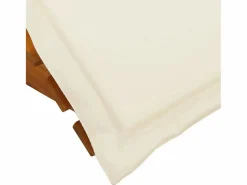 vidaxl Tumbona mecedora Mazaneda madera de acacia crema 74x154x60 cm Beige