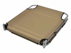 Hot Tumbona plegable con cojín de cabeza y respaldo ajustable gris ES544252 Topo