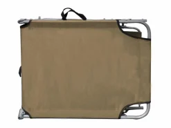 Outlet Tumbona plegable con toldo de acero taupé ES15715 Topo