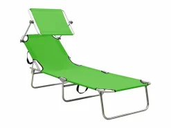 Best Tumbona plegable con toldo de acero manzana ES79885 Tumbona