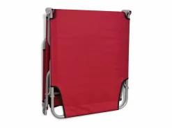 Outlet Tumbona plegable de acero con recubrimiento polvo ES82210 Rojo